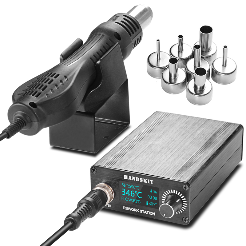 Hot Air Rework Station T12 - T12 Heißluftpistolen OLED Digital Display Temperatur