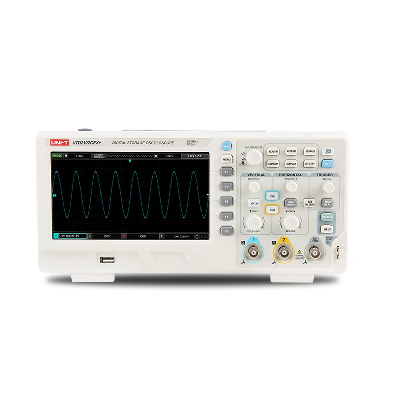 Digital Storage Oscilloscope 100Mhz - UTD2102CEX+ Hochpräzises 100MHz Digital-Speicheroszilloskop für Labor-