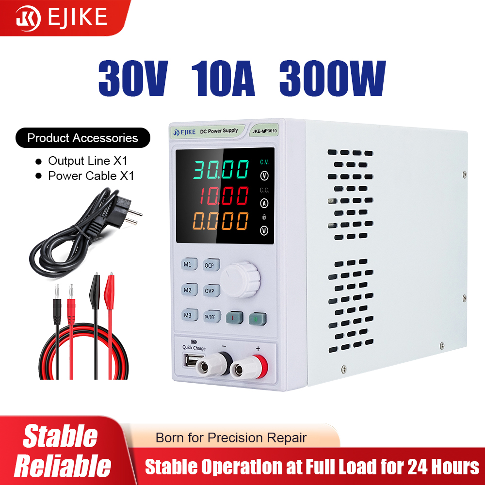 Programmable Dc Power Supply 30V 10A - EJIKE DC-Netzteil 300W Programmierbares 30V 60V