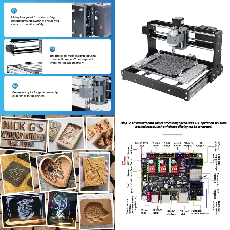 3018 Mini CNC-Fräsmaschine für – Mini Laser Engraver Cnc Router Bewertung und Preis