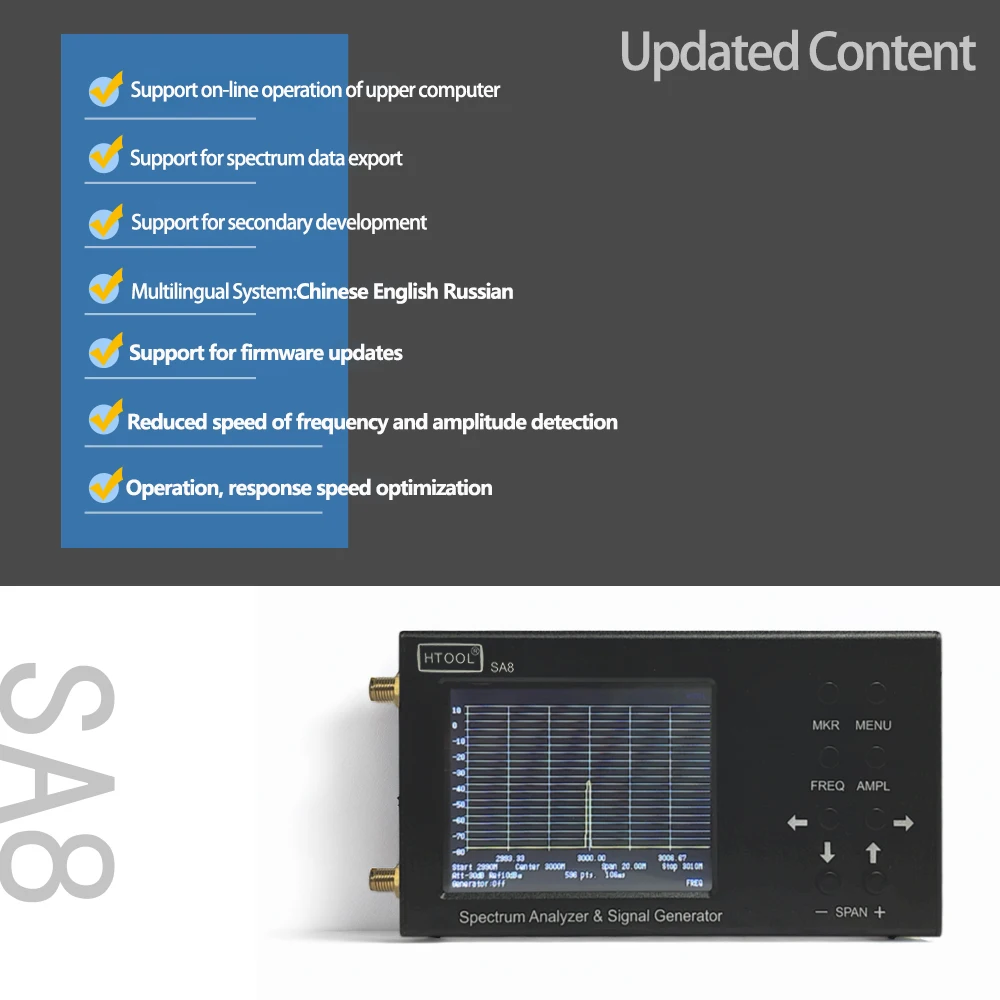 HTOOL SA8 Spektrumanalysator 3 – Signal Generator Spectrum Analyzer Bewertung und Preis