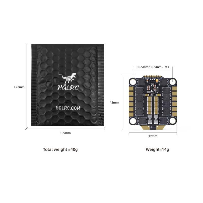 HGLRC 60A 6S 4in1 ESC BLHeli_3 – Fpv Flight Controller F7 Stack 60A Bewertung und Preis