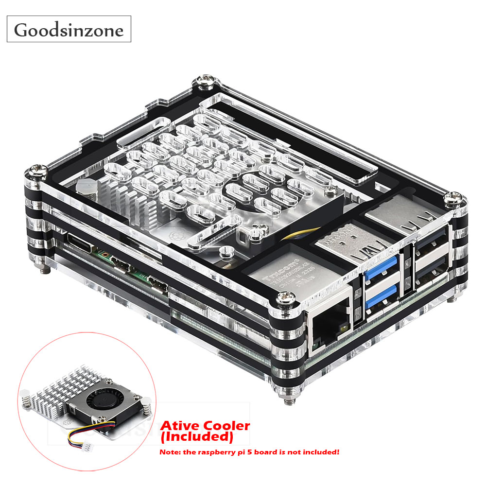 Acryl gehäuse mit aktivem Kühl – Raspberry Pi 5 8Gb Kit Bewertung und Preis